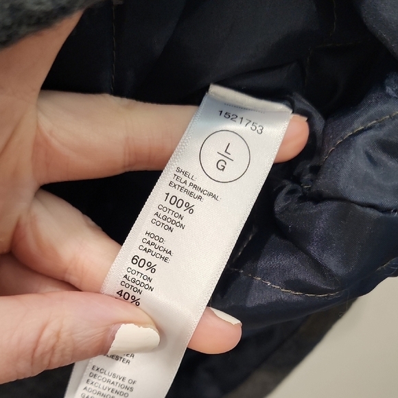 Legendary Outfitters Blue, Green,and Grey Hooded Flannel Quilted Jacket - Picture 3 of 13